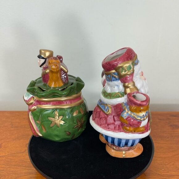 Ceramic creamer and sugar bowl set || Christmas creamer || Christmas sugar bowl - Picture 12 of 14
